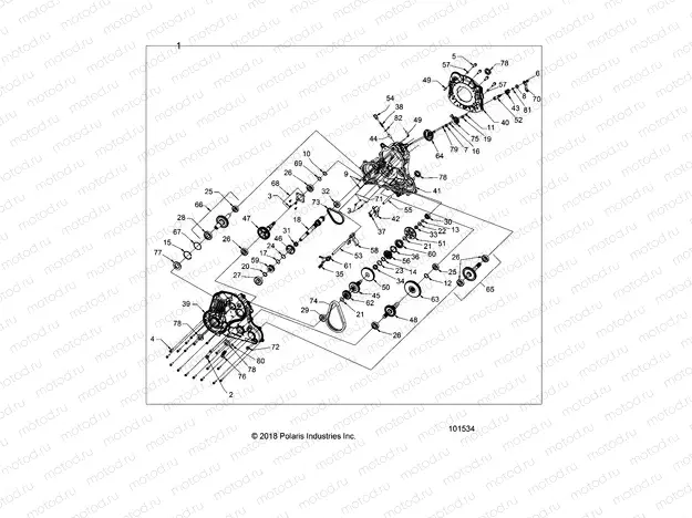 DRIVE TRAIN | DRIVE TRAIN, MAIN GEARCASE - A20SGE95AK (101534)