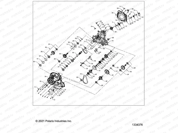 DRIVE TRAIN | DRIVE TRAIN, MAIN GEARCASE - A23SXA85A6/A1 (1334376)