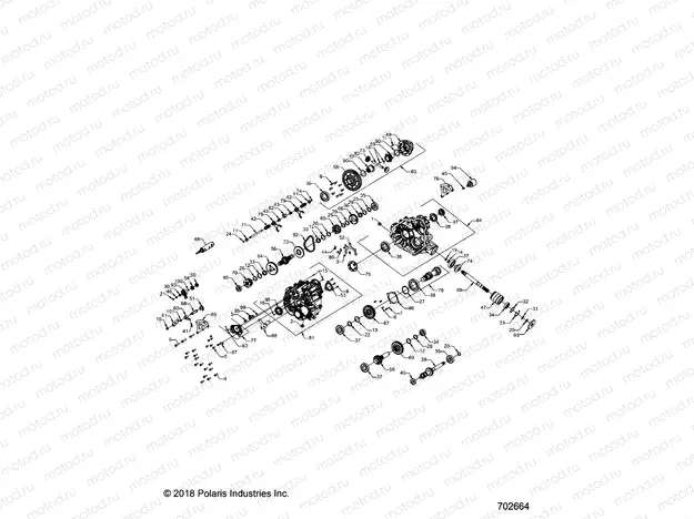 DRIVE TRAIN | DRIVE TRAIN, MAIN GEARCASE (FROM 6/17/2019) - R19RM250B1 (702664)