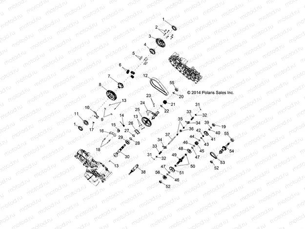 DRIVE TRAIN | DRIVE TRAIN, MAIN GEARCASE INTERNAL - R13WH76AG/AR/EAH/EAI (49RGRTRANS1332977)