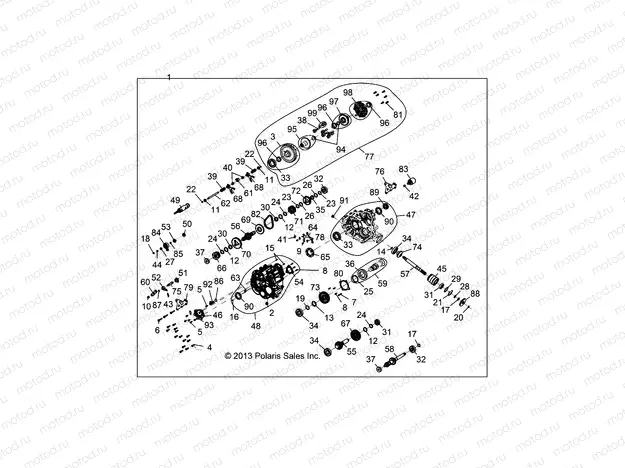 DRIVE TRAIN | DRIVE TRAIN, MAIN GEARCASE INTERNAL - R15RUA87/E87/YAA/ZAC ALL OPTIONS (49RGRTRANSINTL1333145)