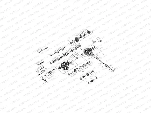 DRIVE TRAIN | DRIVE TRAIN, MAIN GEARCASE INTERNALS - G21GAE99A4 (702398)
