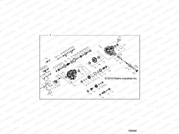 DRIVE TRAIN | DRIVE TRAIN, MAIN GEARCASE INTERNALS - R16RGE99A7/AE/AV (700276)