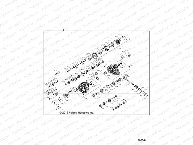 DRIVE TRAIN | DRIVE TRAIN, MAIN GEARCASE INTERNALS - R16RTAD1A1(700344)