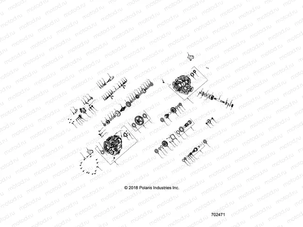 DRIVE TRAIN | DRIVE TRAIN, MAIN GEARCASE INTERNALS - R21RRM99AG (702471)