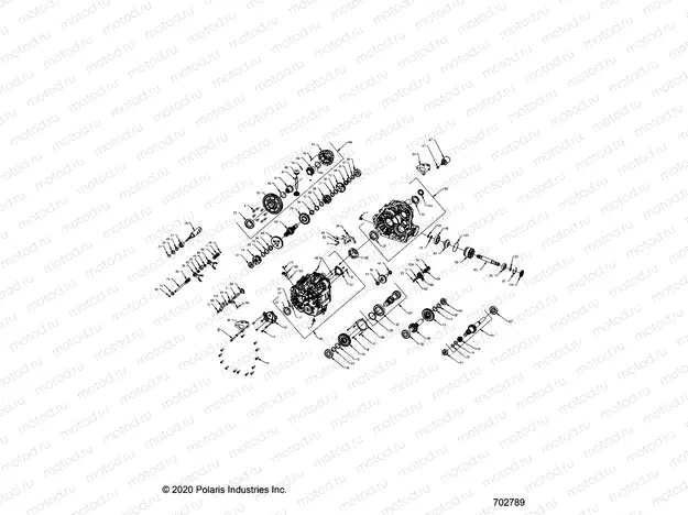 DRIVE TRAIN | DRIVE TRAIN, MAIN GEARCASE INTERNALS - R22RSE99A9/AC/AM/AS/B9/BM/BC/BS (702789)