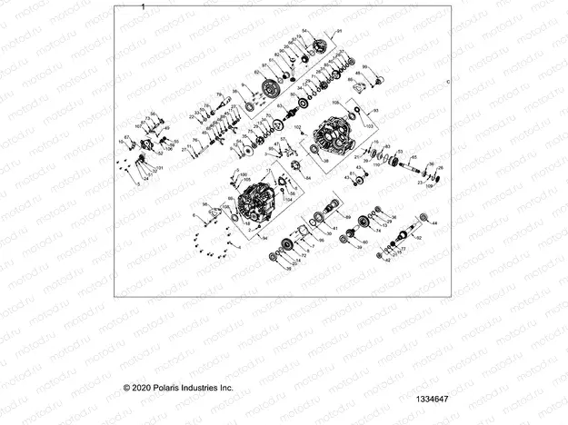 DRIVE TRAIN | DRIVE TRAIN, MAIN GEARCASE INTERNALS - R23RRE99FJ/RRS99CJ/F9/FJ/C9/CK (1334647)