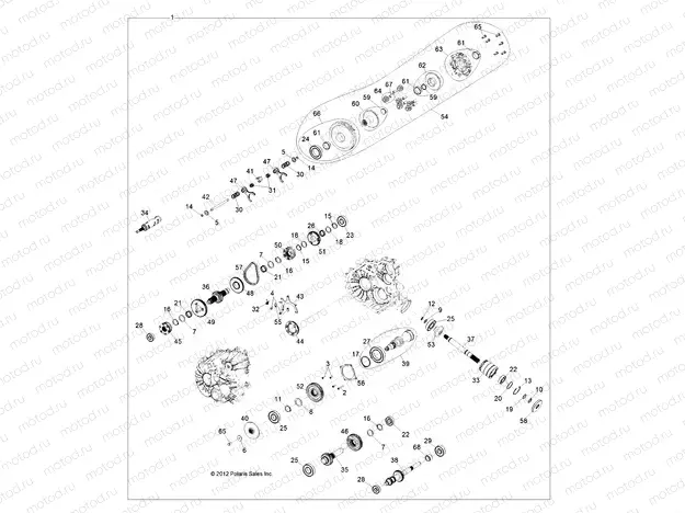 DRIVE TRAIN | DRIVE TRAIN, MAIN GEARCASE INTERNALS - Z14XT9EFX (49RGRTRANSINTL1333063)