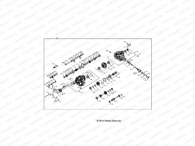 DRIVE TRAIN | DRIVE TRAIN, MAIN GEARCASE INTERNALS - Z15VBA87AJ/LJ/E87AK/AM/AT/LT/AL/AV (49RGRGEARCASE1333064)