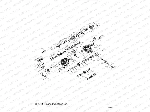 DRIVE TRAIN | DRIVE TRAIN, MAIN GEARCASE INTERNALS - Z15VBE87FK/JK (700058)