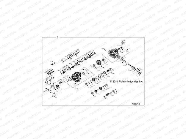 DRIVE TRAIN | DRIVE TRAIN, MAIN GEARCASE INTERNALS - Z15VCE87AT/AV (700013)