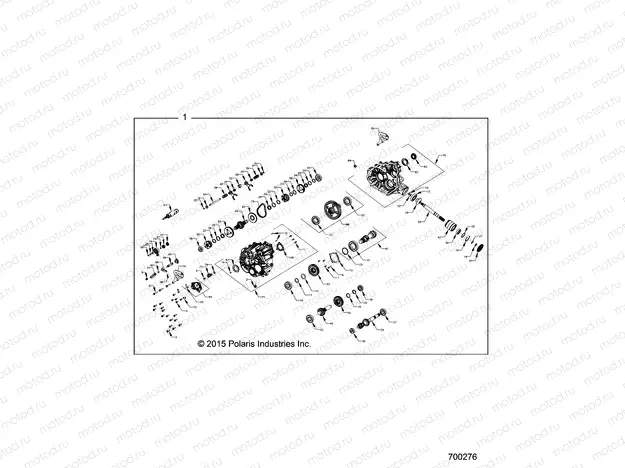DRIVE TRAIN | DRIVE TRAIN, MAIN GEARCASE INTERNALS - Z16VDE99NM (700276)