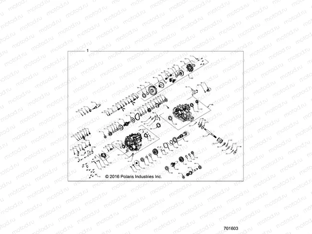 DRIVE TRAIN | DRIVE TRAIN, MAIN GEARCASE INTERNALS - Z17VBS87C2/CB/E87F2 (701603)