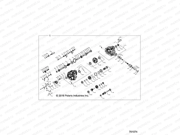 DRIVE TRAIN | DRIVE TRAIN, MAIN GEARCASE INTERNALS - Z19VBA87A2/E87AG/AK/LG (701074)