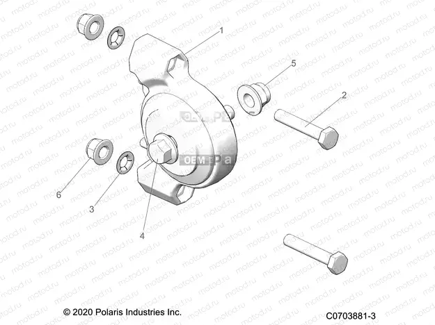 DRIVE TRAIN | DRIVE TRAIN, MAIN GEARCASE, ISOLATOR - D20BEP99A4/B4/GP99A4 (C0703881-2)