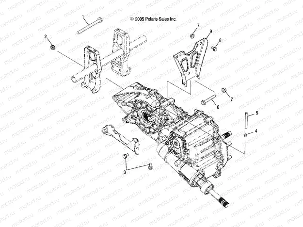 DRIVE TRAIN | DRIVE TRAIN, MAIN GEARCASE MOUNTING - A09MN50ET (4999200059920005C12)
