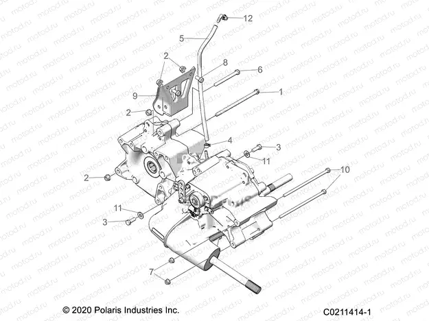 DRIVE TRAIN | DRIVE TRAIN, MAIN GEARCASE MOUNTING - A21SEG57A1/A3/A5 (C0211414-1)
