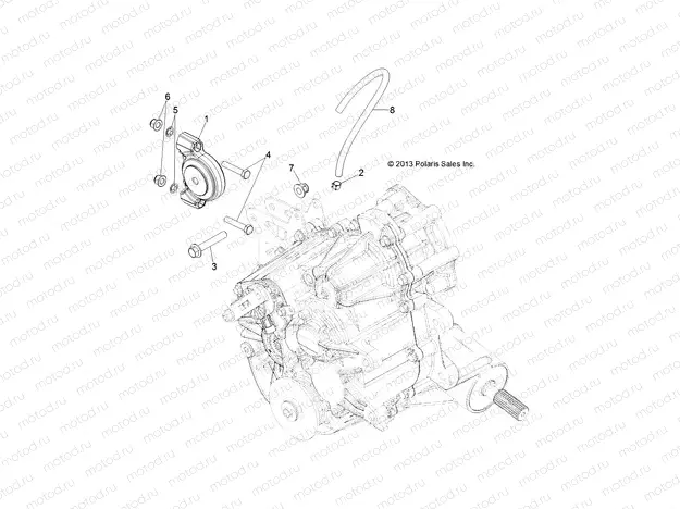 DRIVE TRAIN | DRIVE TRAIN, MAIN GEARCASE MOUNTING - D131D9JDJ/1L9JDJ/2M9JDJ (49BRUTUSGCMNMTG13)