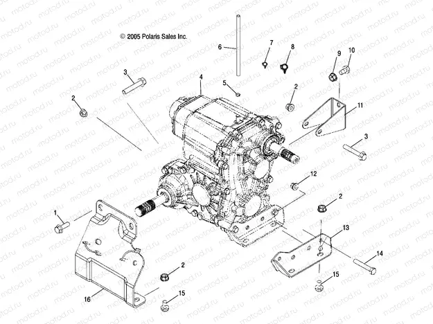 DRIVE TRAIN | DRIVE TRAIN, MAIN GEARCASE MOUNTING - R09RF68AF/AR/AZ (4999202259920225B04)