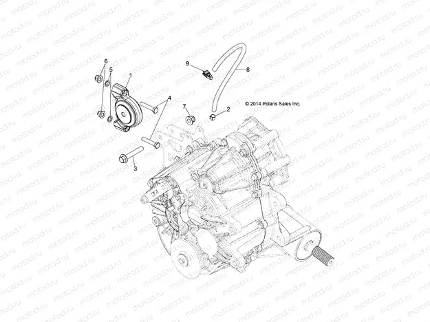 DRIVE TRAIN | DRIVE TRAIN, MAIN GEARCASE MOUNTING - R151DPD1AA/2D (49BRUTUSGCMNMTG15)