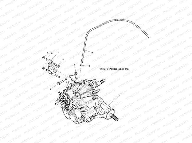 DRIVE TRAIN | DRIVE TRAIN, MAIN GEARCASE MOUNTING - R16RGE99A7/AE/AV (49RGRTRANSMTG14RZR1000)