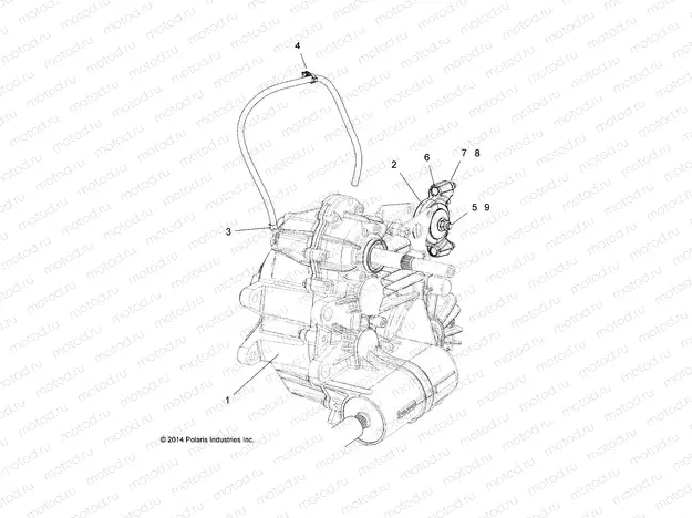 DRIVE TRAIN | DRIVE TRAIN, MAIN GEARCASE MOUNTING - R16RVAD1A1 (49RGRGEARCASEMTG151KDSL)