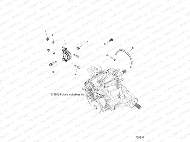 DRIVE TRAIN | DRIVE TRAIN, MAIN GEARCASE MOUNTING - R17RTED1F1/SD1C1 (700357)