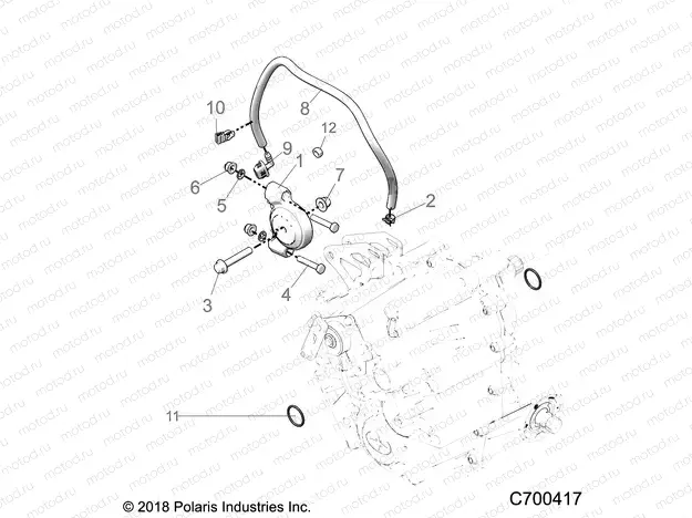DRIVE TRAIN | DRIVE TRAIN, MAIN GEARCASE MOUNTING - R20RRED4F1/N1/SD4C1 (C700417)