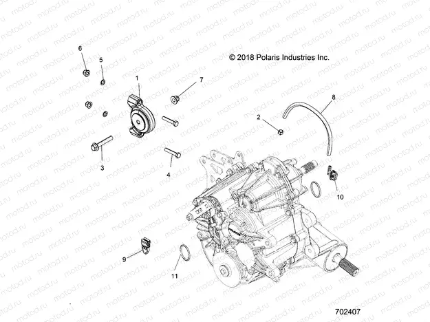 DRIVE TRAIN | DRIVE TRAIN, MAIN GEARCASE MOUNTING - R20TAA99A1/A7/B1/B7/E99A1/A7/A9/AM/AS/AZ/B1/B7/B9/BM/BS/BZ (702407)