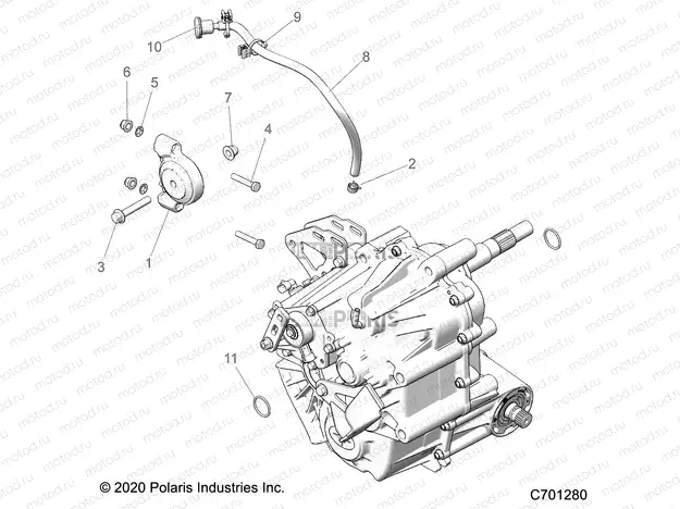 DRIVE TRAIN | DRIVE TRAIN, MAIN GEARCASE MOUNTING - R22RSE99A9/AC/AM/AS/B9/BM/BC/BS (C701280)
