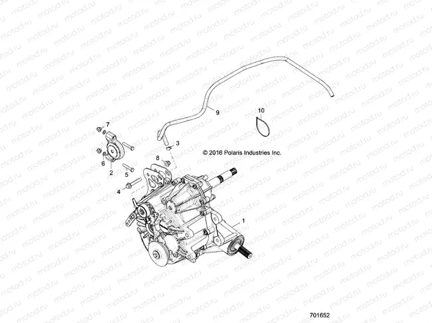 DRIVE TRAIN | DRIVE TRAIN, MAIN GEARCASE MOUNTING - Z17VDE99FM/S99FM/CM (701652)