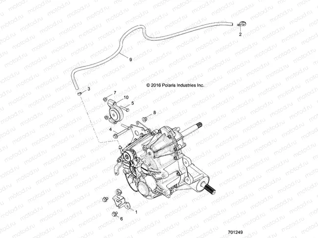 DRIVE TRAIN | DRIVE TRAIN, MAIN GEARCASE MOUNTING- Z18VHA57B2 (701249)