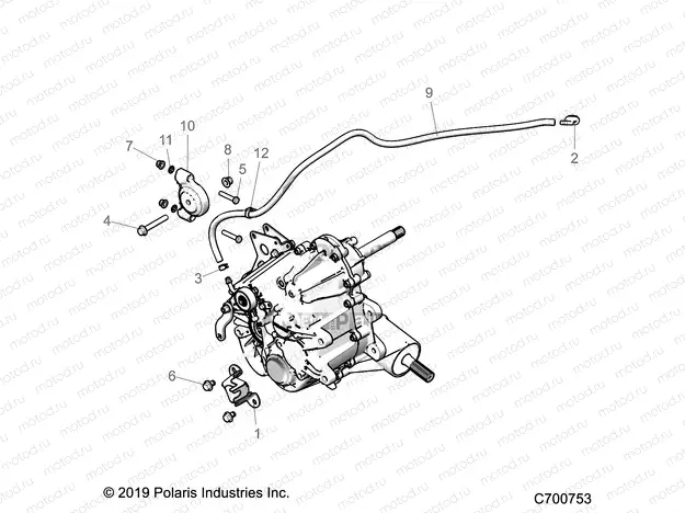DRIVE TRAIN | DRIVE TRAIN, MAIN GEARCASE MOUNTING- Z20CHA57A2/E57AM (C700753)