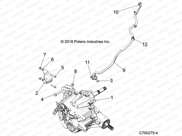 DRIVE TRAIN | DRIVE TRAIN, MAIN GEARCASE MOUNTING - Z23NAV99A/99B (C700275-4)