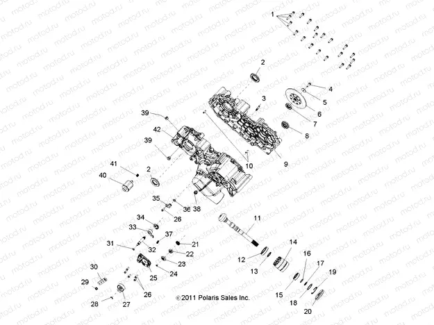 DRIVE TRAIN | DRIVE TRAIN, MAIN GEARCASE - R13WH76AG/AR/EAH/EAI (49RGRGEARCASE1332977)