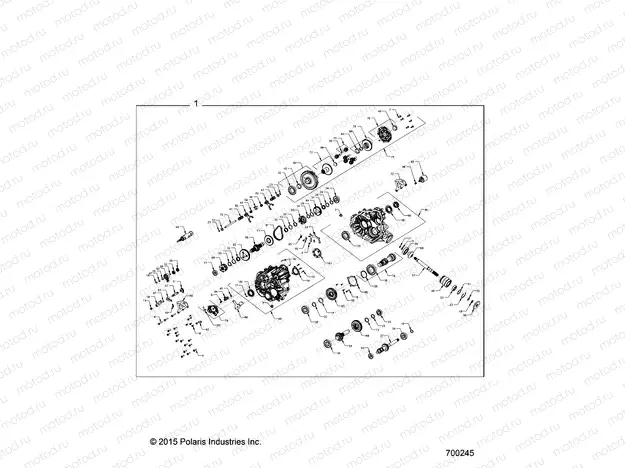 DRIVE TRAIN | DRIVE TRAIN, MAIN GEARCASE - R16RNA57A1/A9/A4/E57AH (700245)