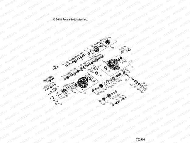 DRIVE TRAIN | DRIVE TRAIN, MAIN GEARCASE - R19RNA57B1/B9/EBX (702404)