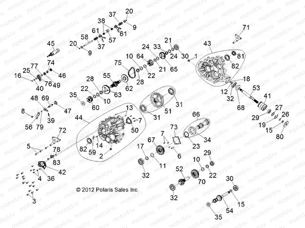 DRIVE TRAIN | DRIVE TRAIN, MAIN GEARCASE - Z15VHA57AJ (49RGRTRANS1333051)