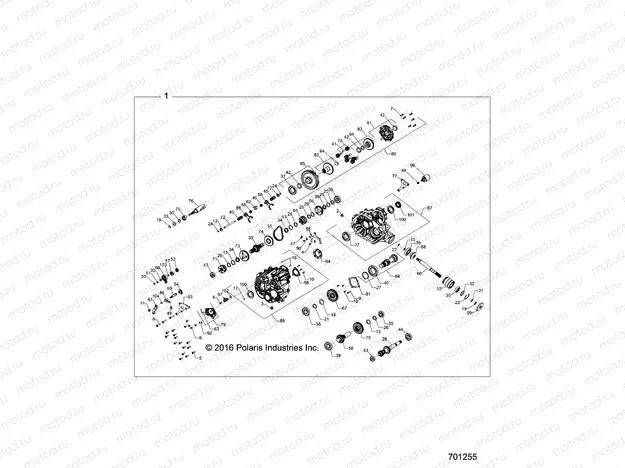 DRIVE TRAIN | DRIVE TRAIN, MAIN GEARCASE - Z19VHE57BM (701255)