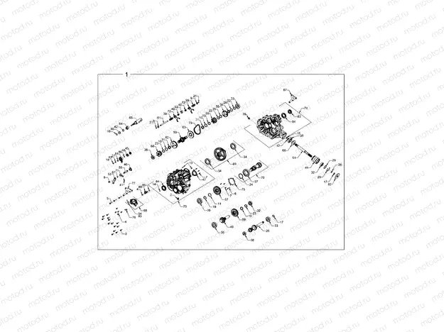 DRIVE TRAIN | DRIVE TRAIN, MAIN GEARCASE - Z20CHA57A2 (1334344)