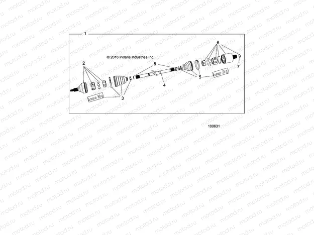 DRIVE TRAIN | DRIVE TRAIN, MID DRIVE SHAFT - A18S6S57C1/CL (100631)