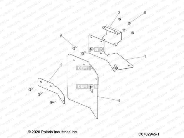 DRIVE TRAIN | DRIVE TRAIN, MUD GUARDS - D21BBPD4B4 (C0702945-1)