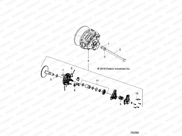 DRIVE TRAIN | DRIVE TRAIN, PRIMARY CLUTCH - R17RTED1F1/SD1C1 (702395)