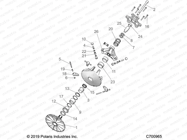 DRIVE TRAIN | DRIVE TRAIN, PRIMARY CLUTCH - R20RSM99AL (C700965)