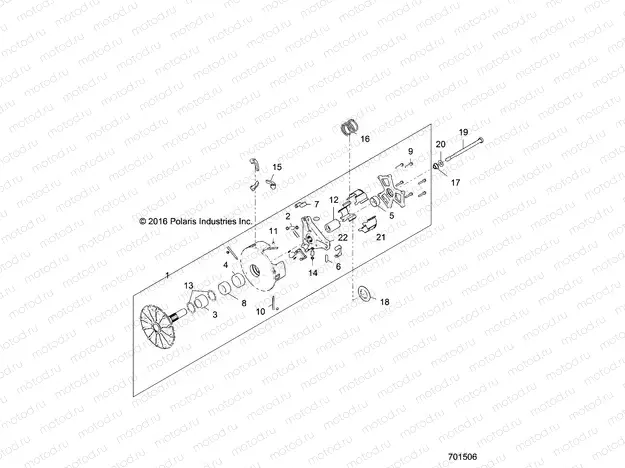 DRIVE TRAIN | DRIVE TRAIN, PRIMARY CLUTCH - Z18VFE92NB/NU (701506)
