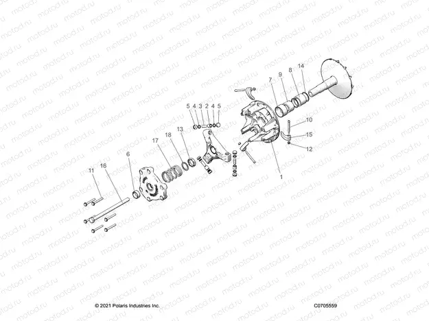 DRIVE TRAIN | DRIVE TRAIN, PRIMARY CLUTCH - Z23N4E99NR (C0705559)