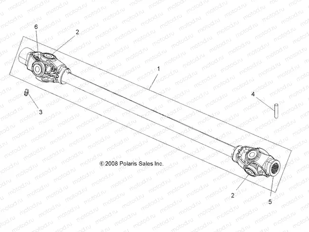 DRIVE TRAIN | DRIVE TRAIN, PROP SHAFT, FRONT - A13DN8EFW (49ATVSHAFTPROP09SPXP550)
