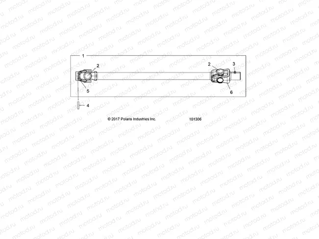 DRIVE TRAIN | DRIVE TRAIN, PROP SHAFT, FRONT - A18SVS95CR/ER (101306)