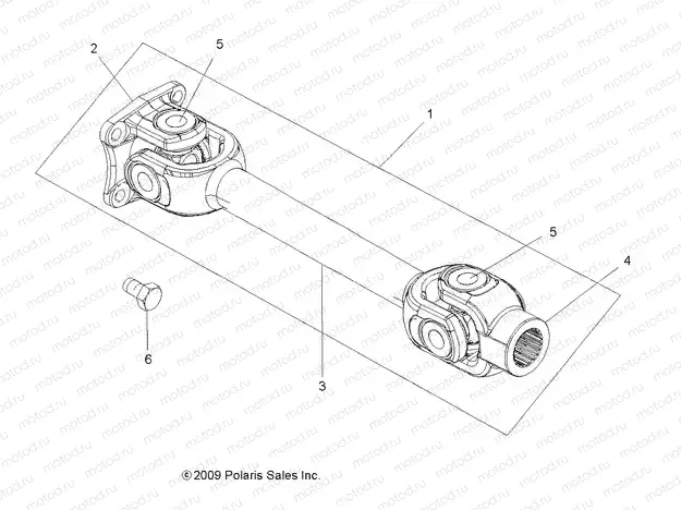 DRIVE TRAIN | DRIVE TRAIN, PROP SHAFT, REAR - A13DN8EFW (49ATVSHAFTPROPRR10SP550X2)