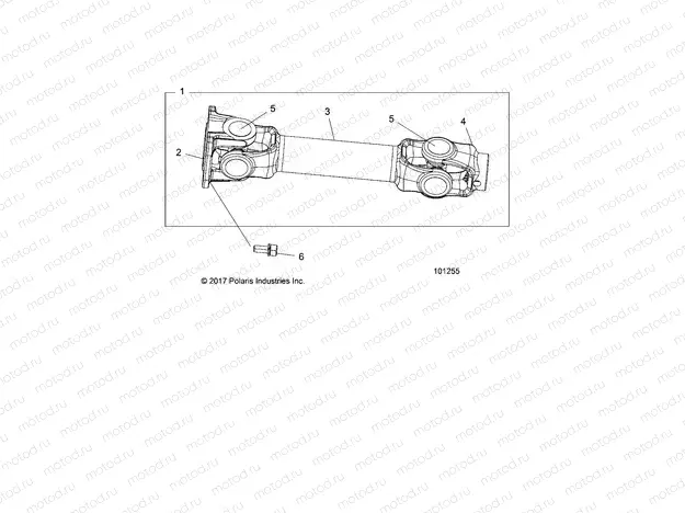 DRIVE TRAIN | DRIVE TRAIN, PROP SHAFT, REAR - A19SYE85BH (101255)